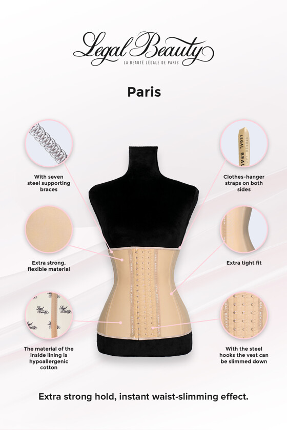 Paris - Waist Trainer - Toffee cream - 3XS