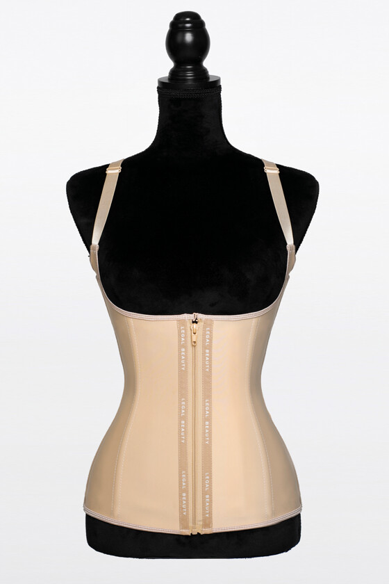 New York - Zipper Waist Trainer Vest - Toffee cream - XS
