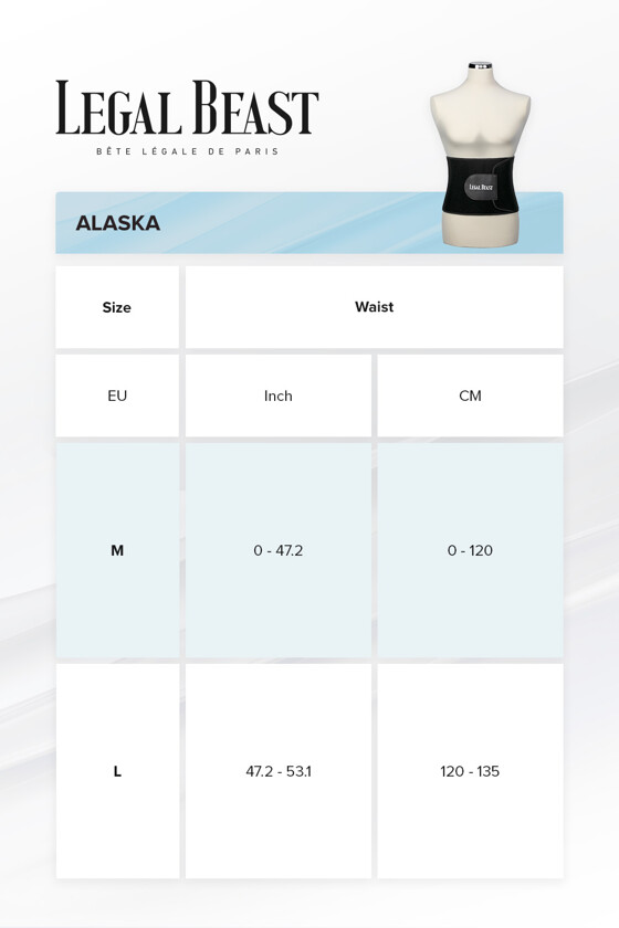 Legal Beast Men Alaska - Sauna belt - Phantom black - M