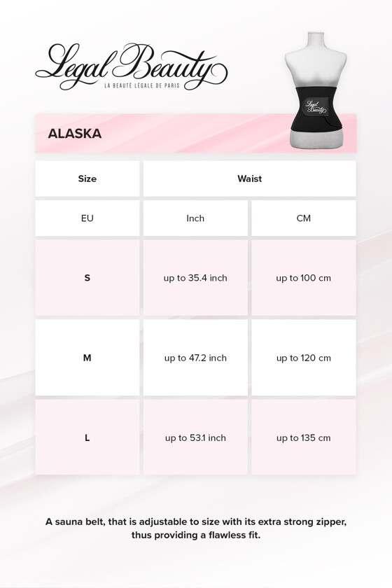 Alaska - Sauna belt - Jet black - M