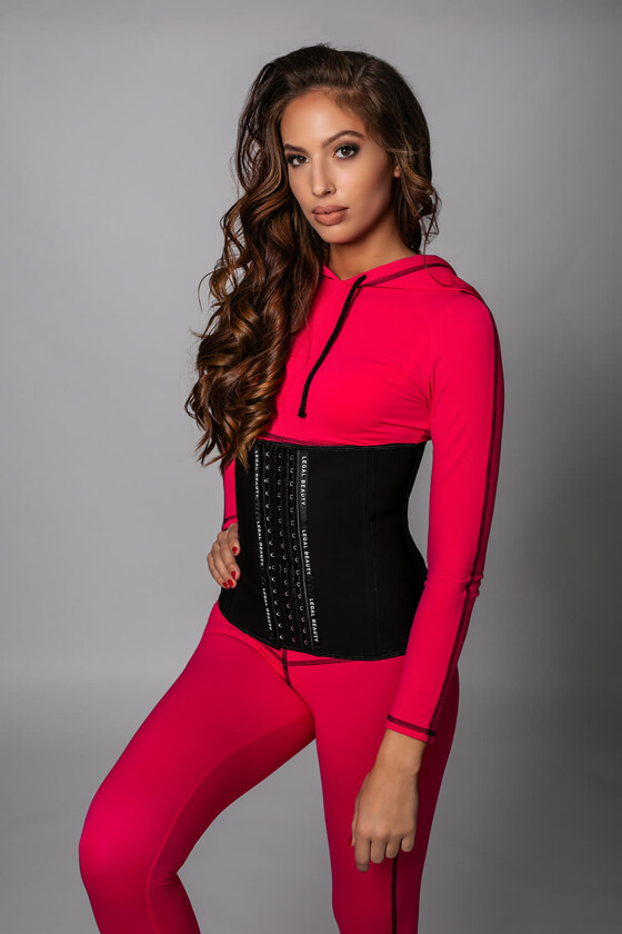 Paris - Jet Black - Waist trainer + Waist trainer extender