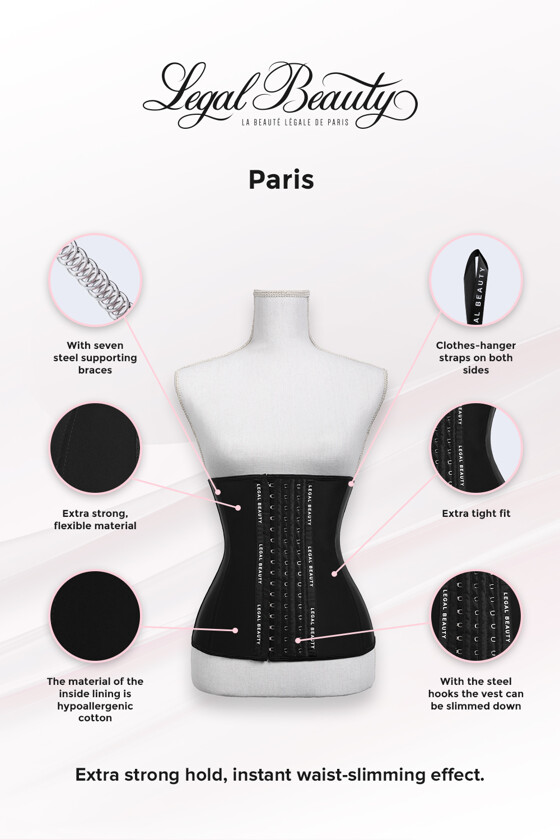 Paris - Waist Trainer - Jet black - 3XS