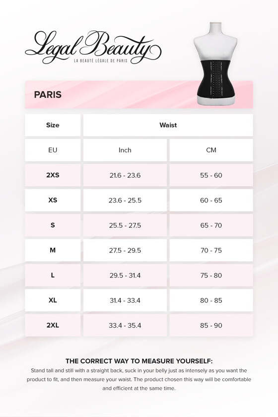 Paris - Waist Trainer - Jet black - 3XS