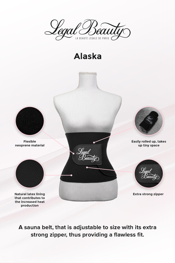 Alaska - Sauna belt - Jet black - M