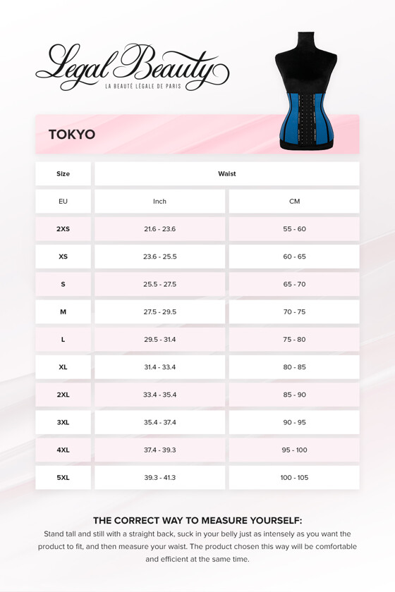 Tokyo - Breathable Waist Trainer - Sky blue - XXS