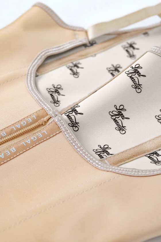 New York - Zipper Waist Trainer Vest - Toffee cream - XS