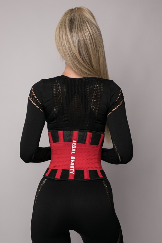 London - Sports Belt with Extra Waistband - Racing red - L