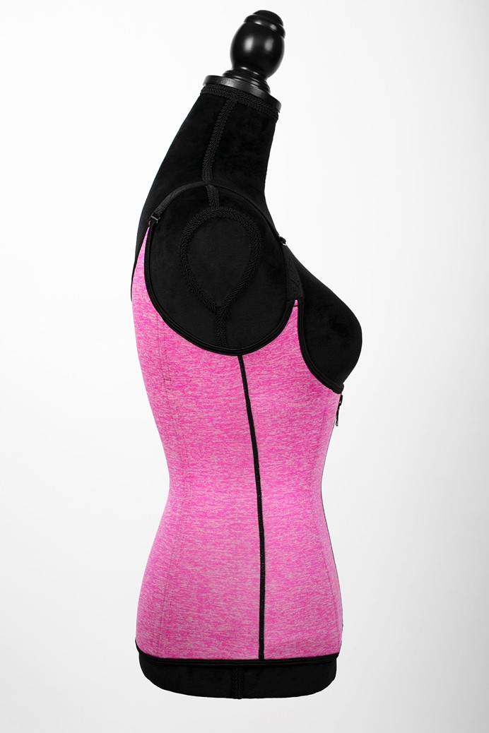 Barcelona - Zipper Neoprene Waist Trainer Vest - Bubblegum pink - L