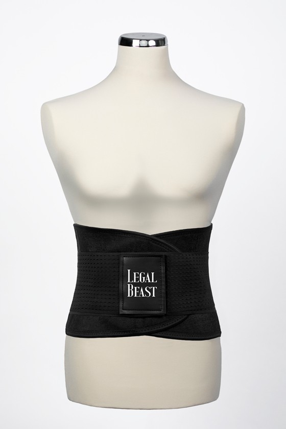 Legal Beast Men London - Sports Belt with Extra Waistband - Phantom black - S