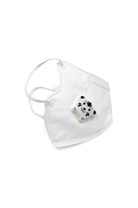 FFP2 (N95 / KN95) 5-layer children's mask - FFP2 kids' face mask - 2 pcs - White - With valve