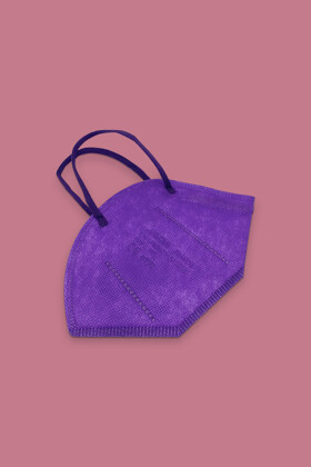 Jiada FFP2 CE 0370 - FFP2 mask (quantity, color and valve) - 20 pcs. - Purple - Without valve