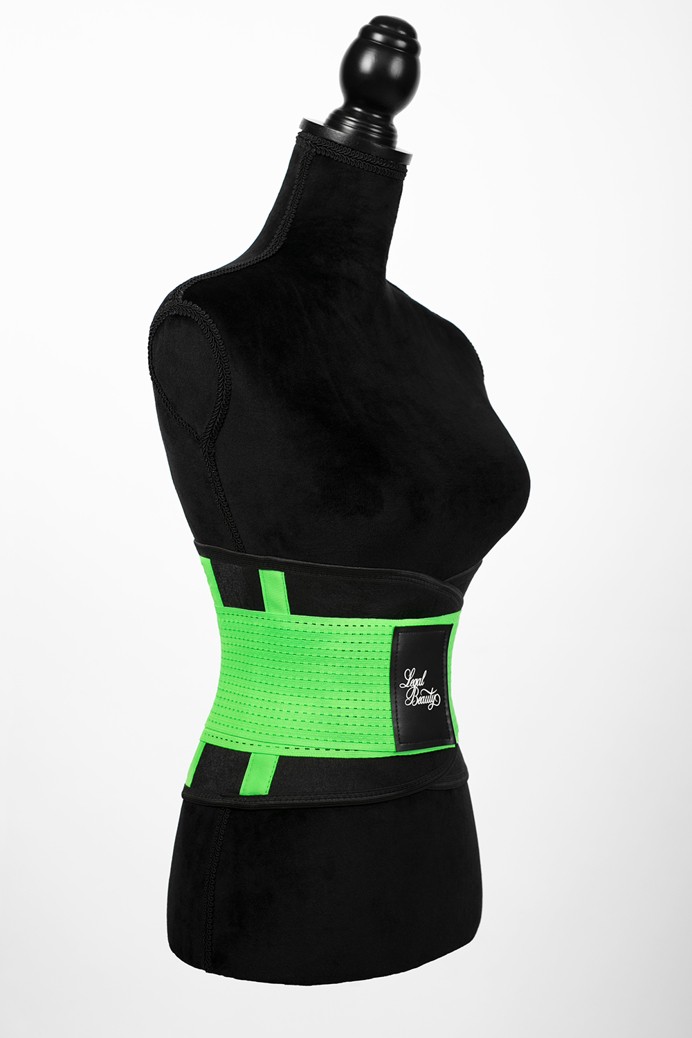London - Sports Belt with Extra Waistband - Neon green - XXL