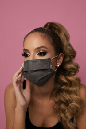 3-rétegű sebészeti type IIR arcmaszk egyesével csomagolva - 50 db - Szürke - Felnőtt