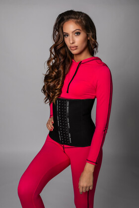 Paris - Jet Black - Waist trainer + Waist trainer extender