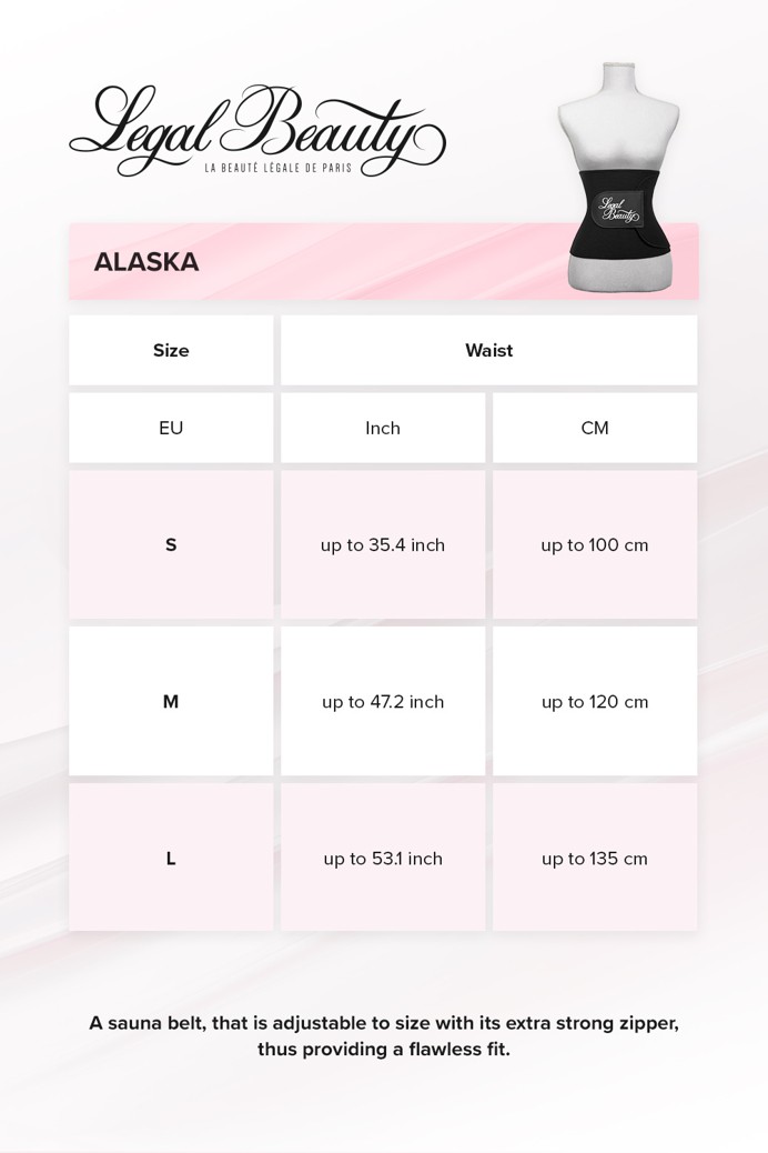 Alaska - Sauna belt - Jet black - L