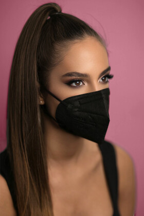 Jiada FFP2 CE 0370 black mask without valve - 20 pcs - black