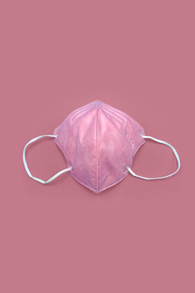 FFP2 (N95 / KN95) 5-layer children's mask - FFP2 kids' face mask - 2 pcs - Pink pattern - Without valve