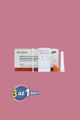 ALLTEST Beright COVID-19 Ag and influenza A+B combined rapid home test - 1 test kit (nasal swab) - 1