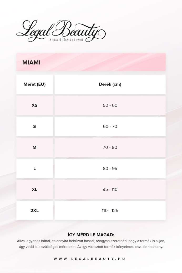 Miami - Cipzáras sport-szaunaöv extra derékpánttal - Barby rózsaszín - XXL