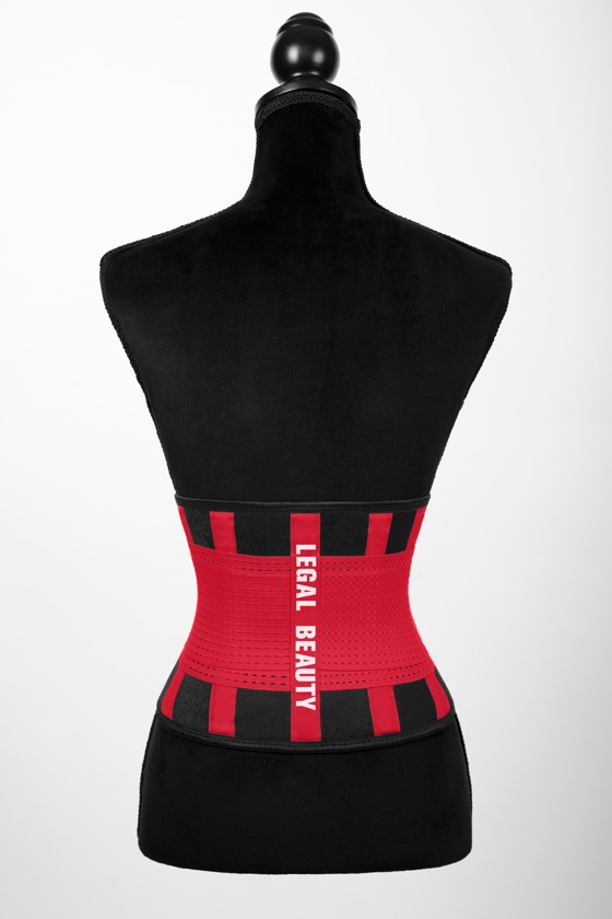 London - Sports Belt with Extra Waistband - Racing red - XS