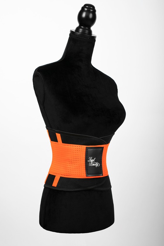 London - Sports Belt with Extra Waistband - Neon orange - XL