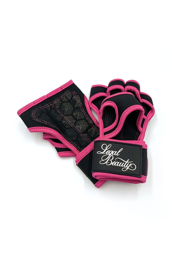 Women's sports gloves - Sports Gloves - Barby pink - S