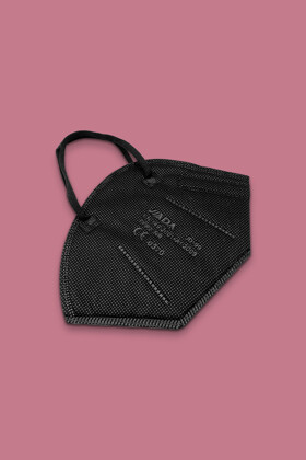 Jiada FFP2 CE 0370 - FFP2 mask (quantity, color and valve) - 20 pcs. - Black - Without valve