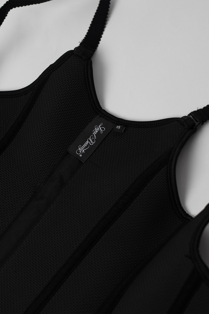 Florida - Zipper waist trainer sauna belt - Jet black - XL