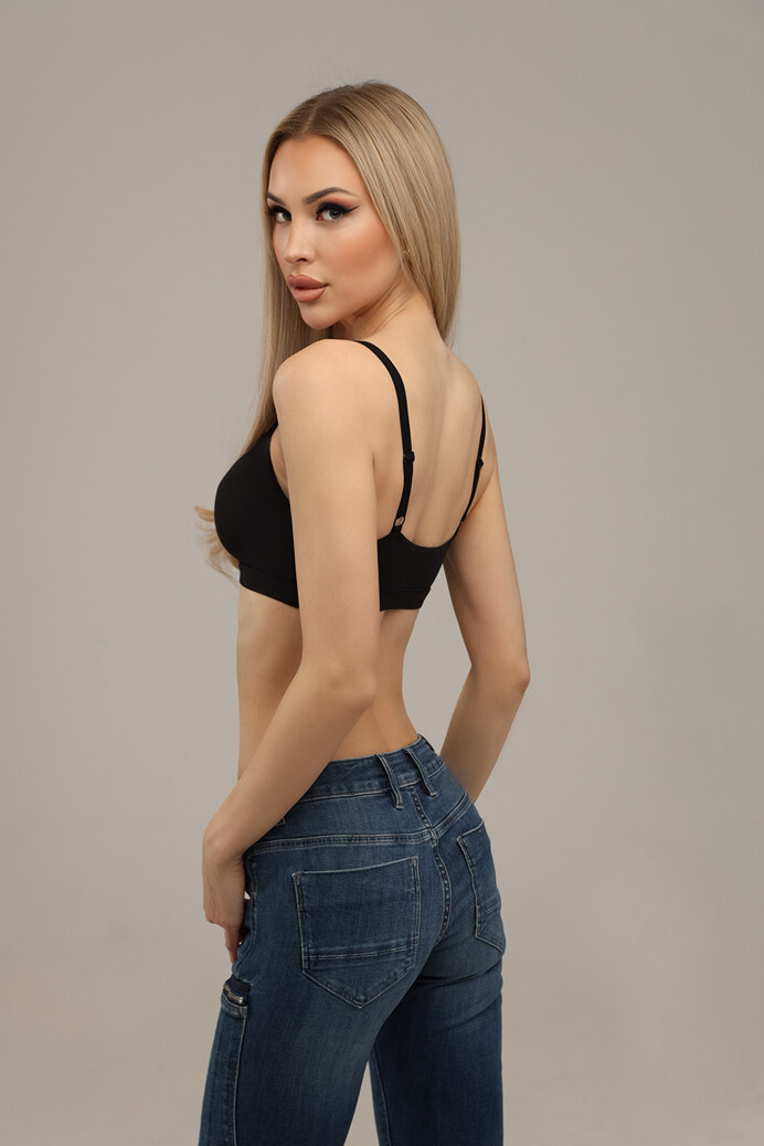 Kényelmes melltartó állítható pánttal - Panty - Black - M