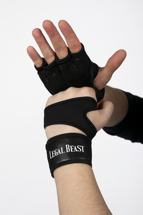 Legal Beast FÉRFI sportkesztyű - Sportkesztyű - Fantomfekete - L
