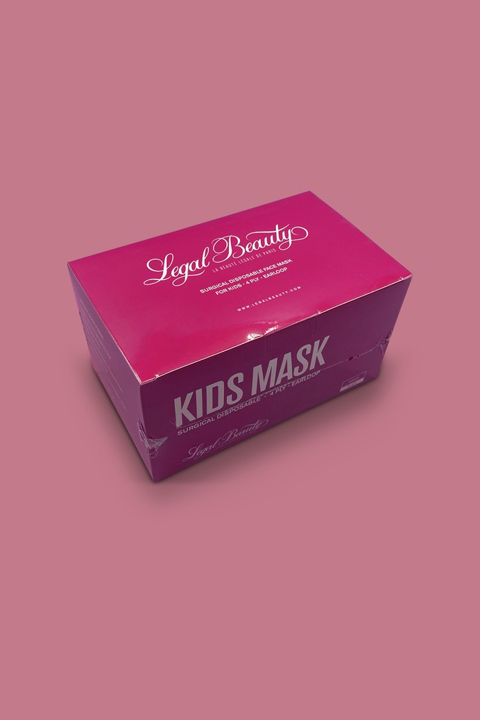 4 layer non-woven PP face mask - Face mask - 50 pieces - Pink - Gyermek