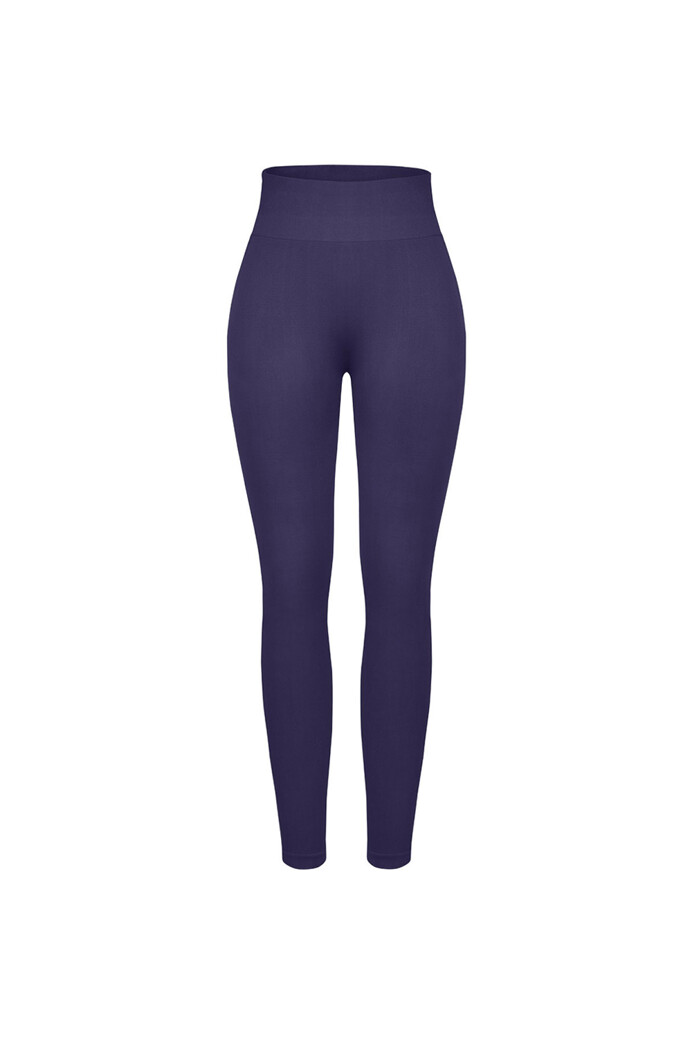 SP202 - Popsiemelő magas derekú leggings - Sötétkék - S