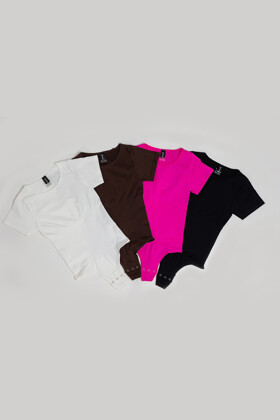 No. 8 - Short-sleeved bodysuit - Pink - XS/S