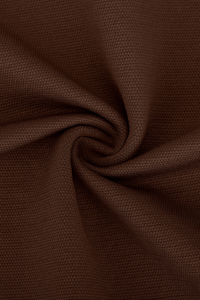 No. 47 - Hosszú ujjú alakformáló body normál alsóval - Chocolate brown - 3XL