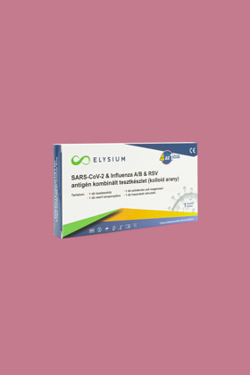 Elysium SARS-CoV-2 tesztkészlet - SARS-CoV-2 test - 1 pieces - 4 az 1-ben Covid 19 + Influenza A + Influenza B + RSV