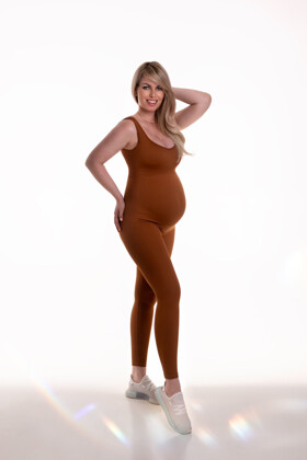 No. 28 - Maternity jumpsuit - Karamell - M/L