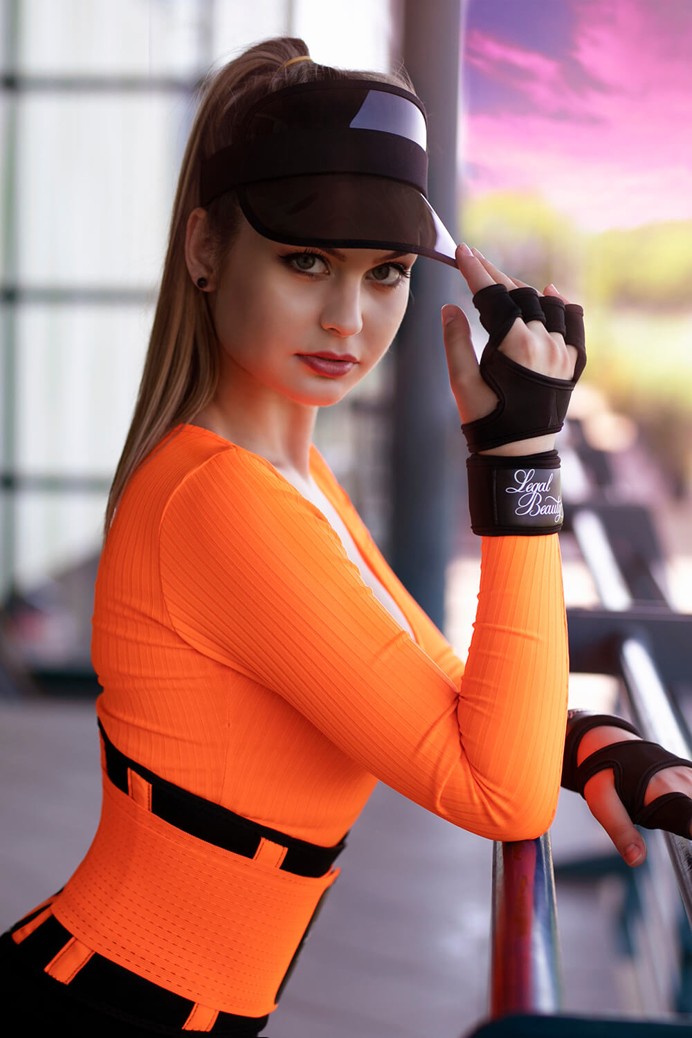 Women's sports gloves - Sports Gloves - Jet black - L