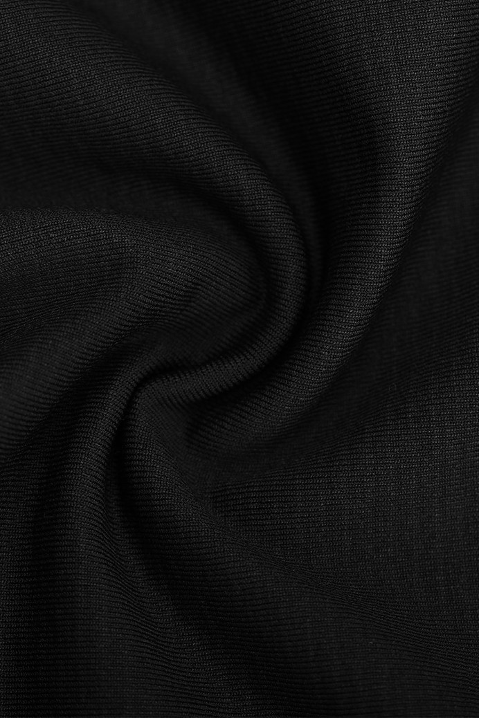 No. 23 - Midi ruha állítható pánttal - Jet black - XL/XXL