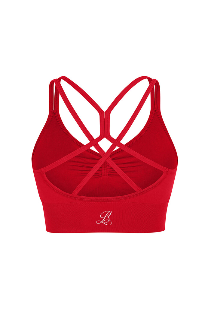 SP201 - Keresztpántos sport top - Red - S