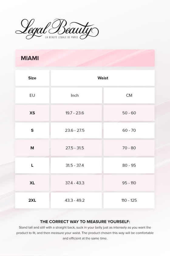 Miami - Zippered sports sauna belt with extra waistband - White - L