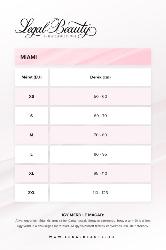 Miami - Cipzáras sport-szaunaöv extra derékpánttal - Barby rózsaszín - S