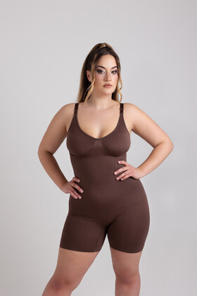 Shapewear jumpsuit - Panty - Mocha - S/M