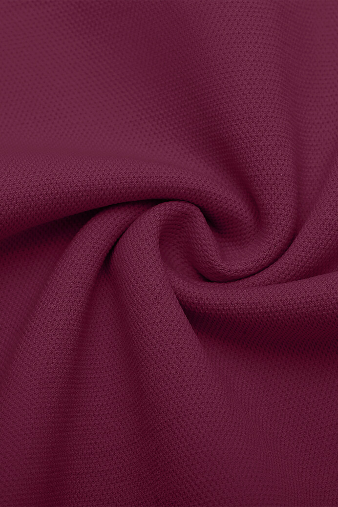 No. 48 - Hosszú ujjú felső mély dekoltázzsal - Burgundy - XS