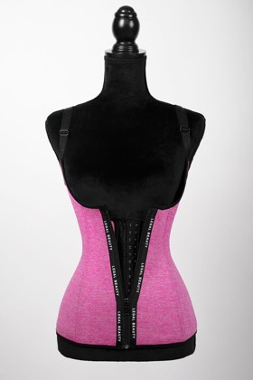 Barcelona - Zipper Neoprene Waist Trainer Vest - Bubblegum pink - XXS