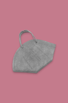 Jiada FFP2 CE 0370 - FFP2 mask (quantity, color and valve) - 20 pcs. - Gray - Without valve