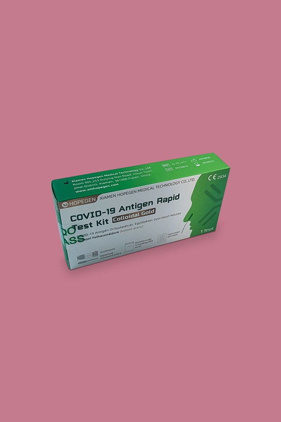 Hopegen COVID-19 gyorsteszt - 1 db tesztkészlet - SARS-CoV-2 teszt - 1 db - Antigén (Ag) Orrlyukpálcás