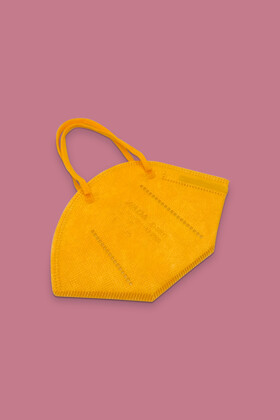 Jiada FFP2 CE 0370 - FFP2 mask (quantity, color and valve) - 20 pcs. - Yellow - Without valve